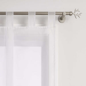 Rollos Schlaufengardine mit Schleifendesign transparent hochziehbar Fensterdeko 1 Stück - Joyswahl