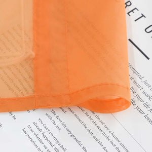 Raffrollo Voile Raffgardinen durch Tunnelzug Bändchenrollo Küche Gardinen Transparent Uni 1 Stück - Joyswahl