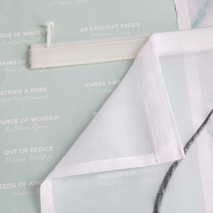 Schiebegardine Klettbandschal aus Polyester mit Wellenmuster transparent durch Klettband 2 stücke - Joyswahl