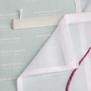 Schiebegardine Klettbandschal aus Polyester mit Wellenmuster transparent durch Klettband 2 stücke - Joyswahl
