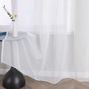Vorhang aus Polyester unifarbe transparent leichte Schutzfunktion Klassische Vorhänge 1 stück - Joyswahl