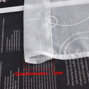Scheibengardine Voile Bistrogardine durch Tunnelzug Kurzgardinen Küche Gardine Transparent Weiß - Joyswahl