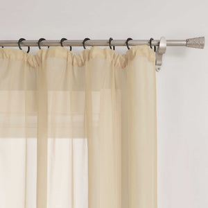 Vorhang aus Polyester unifarbe transparent leichte Schutzfunktion Klassische Vorhänge 1 stück - Joyswahl