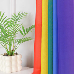 Joyswahl Voilevorhang in Regenbogenfarben - Joyswahl