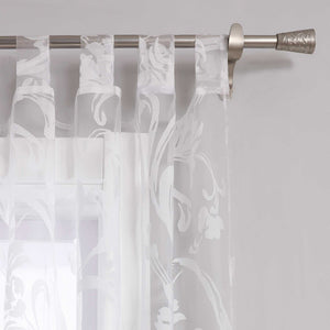 Vorhang mit Blumenmuster transparent Wohnzimmer Schlafzimmer 1 stück - Joyswahl