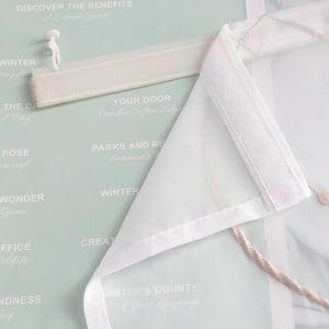 Schiebegardine Klettbandschal aus Polyester mit Wellenmuster transparent durch Klettband 2 stücke - Joyswahl