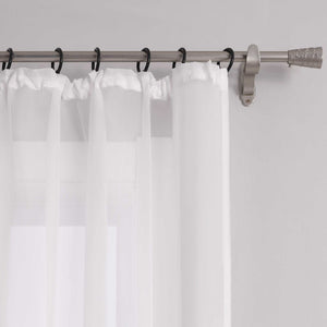Vorhang aus Polyester unifarbe transparent leichte Schutzfunktion Klassische Vorhänge 1 stück - Joyswahl