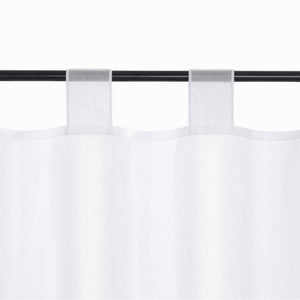 Scheibengardine schlaufengardine aus Polyester mit Satinband transparent 1 Stück - Joyswahl