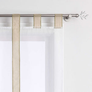 Rollos Schlaufengardine mit Schleifendesign transparent hochziehbar Fensterdeko 1 Stück - Joyswahl