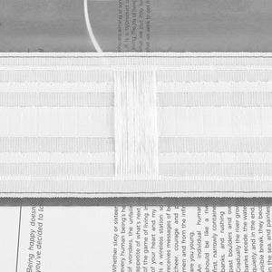 Transparenter Vorhang mit weißen Kreismuster Zugband 1 Stück - Joyswahl
