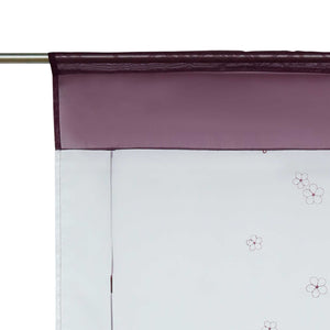 Raffrollo durch Tunnelzug Voile Küchengardinen modern Raffgardinen mit Stickerei Transparent 1 Stück - Joyswahl