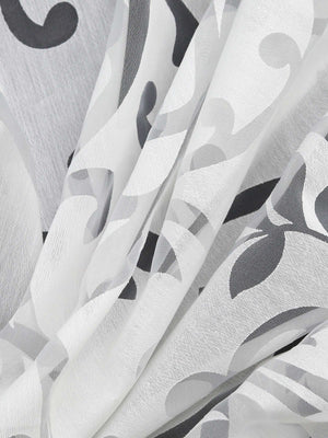 Schiebegardine Flächenvorhänge Klettbandschal mit Blumenmuster transparent modern 2er Set - Joyswahl