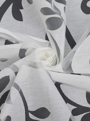Schiebegardine Flächenvorhänge Klettbandschal mit Blumenmuster transparent modern 2er Set - Joyswahl
