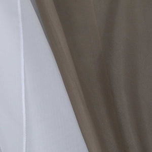 Scheibengardine durch Tunnelzug Voile Bistrogardinen mit Quaste Kurzstore Doppelte Vorhänge Halbtransparent 1 Stück - Joyswahl