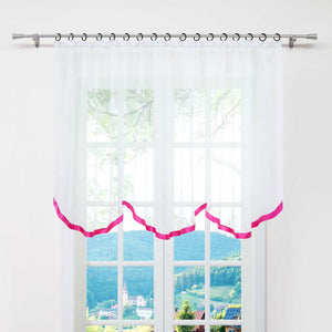 Multifunktionsgardine aus Polyester transparent Fensterdekoration 1 stück - Joyswahl