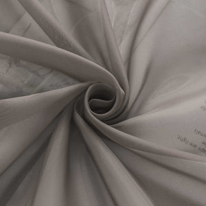 Rollos Schlaufengardine Unifarbe transparent Voile mit Dekofalten 1 Stück - Joyswahl