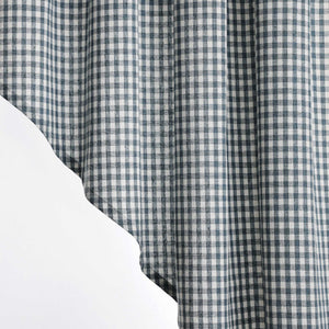 Kurzgardinen im Volant-Stil mit Karomuster 2er Set - Joyswahl