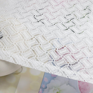 2er Set Scheibengardinen Jacquard Bistrogardine durch Tunnelzug Kurzgardinen Halbtransparent Weiß - Joyswahl