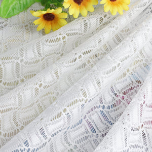 2er Set Scheibengardinen Jacquard Bistrogardine durch Tunnelzug Kurzgardinen Halbtransparent Weiß - Joyswahl