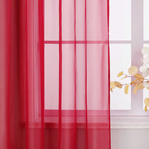 Vorhang aus Polyester unifarbe transparent leichte Schutzfunktion Klassische Vorhänge 1 stück - Joyswahl