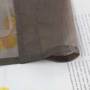 Raffrollo Voile Raffgardinen durch Tunnelzug Bändchenrollo Küche Gardinen Transparent Uni 1 Stück - Joyswahl