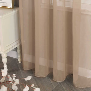 Vorhang aus Polyester unifarbe transparent leichte Schutzfunktion Klassische Vorhänge 1 stück - Joyswahl