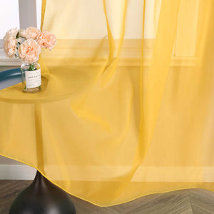 Vorhang aus Polyester unifarbe transparent leichte Schutzfunktion Klassische Vorhänge 1 stück - Joyswahl