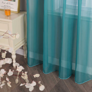 Vorhang aus Polyester unifarbe transparent leichte Schutzfunktion Klassische Vorhänge 1 stück - Joyswahl