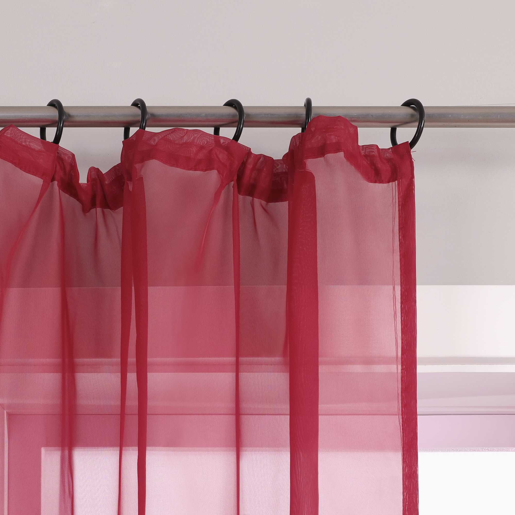 Vorhang aus Polyester unifarbe transparent leichte Schutzfunktion Klassische Vorhänge 1 stück - Joyswahl