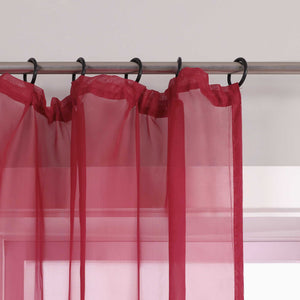 Vorhang aus Polyester unifarbe transparent leichte Schutzfunktion Klassische Vorhänge 1 stück - Joyswahl