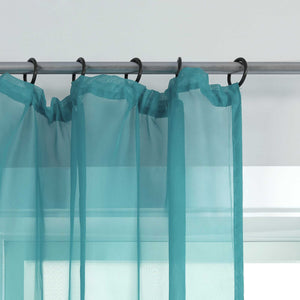Vorhang aus Polyester unifarbe transparent leichte Schutzfunktion Klassische Vorhänge 1 stück - Joyswahl