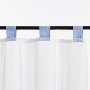 Scheibengardinen Bistrogardine Schlaufen Küche Gardinen Landhausstil Transparent Kurzstores mit kleiner Gänseblümchen-Stickerei - Joyswahl