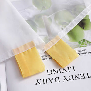 Scheibengardinen Bistrogardine Schlaufen Küche Gardinen Landhausstil Transparent Kurzstores mit kleiner Gänseblümchen-Stickerei - Joyswahl