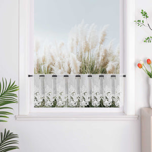 Delien Romantischer Spitzenvorhang mit filigranen Blumendesigns und Stangendurchzug - Joyswahl