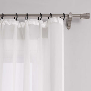 Vorhang aus Polyester unifarbe transparent leichte Schutzfunktion Klassische Vorhänge 1 stück - Joyswahl