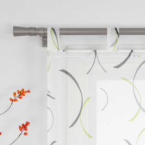 Romischer Roman Vorhang halbtransparent mit bedrucktem Klammer-Design - Joyswahl