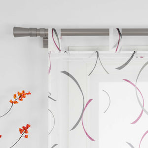 Romischer Roman Vorhang halbtransparent mit bedrucktem Klammer-Design - Joyswahl