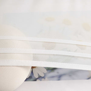 Rollos Schlaufengardine Unifarbe transparent Voile mit Dekofalten 1 Stück - Joyswahl