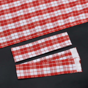 Modern Scheibengardinen im Landhausstil & Vintage mit karomuster 2er Set - Joyswahl