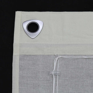 Rollos mit U-Haken gestreifte Muster Unifarbe halbtransparent modern Design 1 stück - Joyswahl