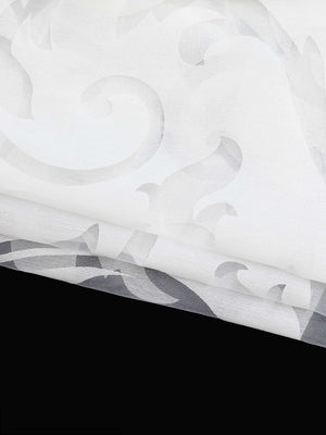 Schiebegardine Flächenvorhänge Klettbandschal mit Blumenmuster transparent modern 2er Set - Joyswahl