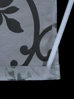 Schiebegardine Flächenvorhänge Klettbandschal mit Blumenmuster transparent modern 2er Set - Joyswahl