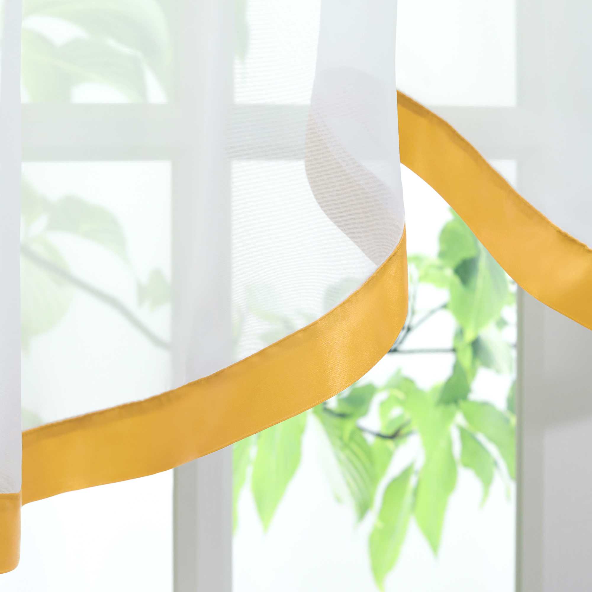 Multifunktionsgardine aus Polyester transparent Fensterdekoration 1 stück - Joyswahl