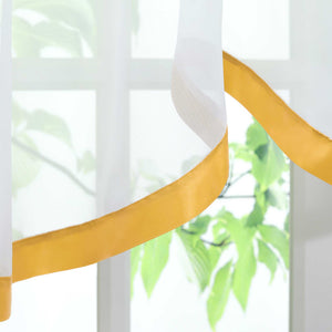 Multifunktionsgardine aus Polyester transparent Fensterdekoration 1 stück - Joyswahl