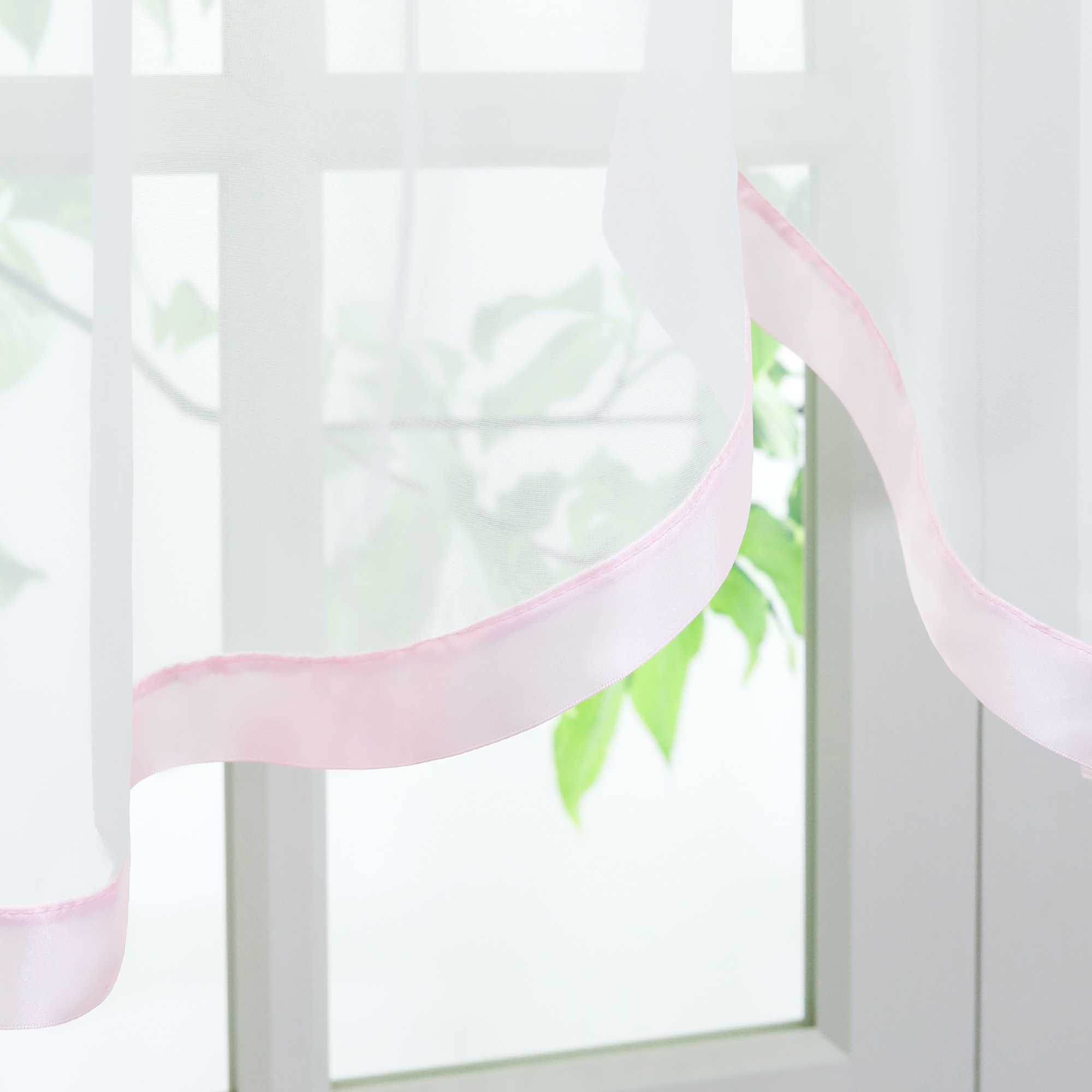 Multifunktionsgardine aus Polyester transparent Fensterdekoration 1 stück - Joyswahl